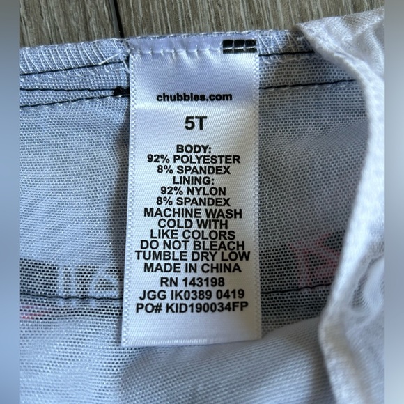 NWT CHUBBIES Star Wars The Rule Of Galaxy’s Swim Trunks for Kids Size 5T - Picture 11 of 12